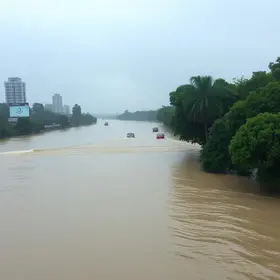 Transbordo do rio Tietê